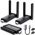 Wireless HDMI 2 Receivers and Transmitter, No Hot, Plug and Play, 2.4/5.8GHz by YUYUNLOMN