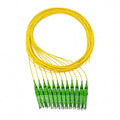 Elfcam® - Fiber Optic Pigtail 12 Fibers Singlemode Simplex E2000A 9/125um OS2 by Fibersolutionspecialist