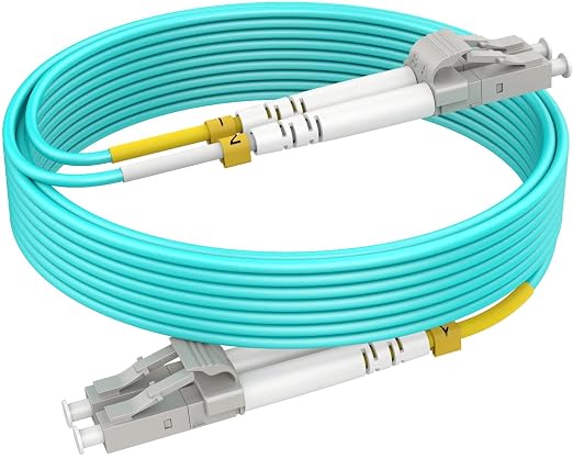 Multimode Fiber LC to LC, 3m OM3 Fiber Optical Patch Cable, Options 7in~500ft by RamboCables