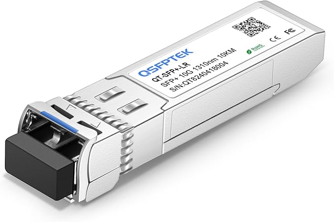 QSFPTEK 10G SFP+ Module, 10Gbase LR Optical Gigabit Ethernet Transceiver by QSFPTEK