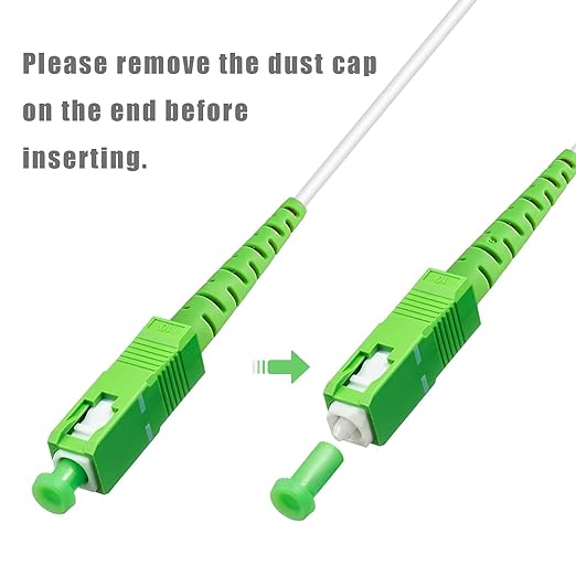 10Pack - 2m SC/APC to SC/APC Fiber Optic Internet Cable, Armored Single Mode - Image 5