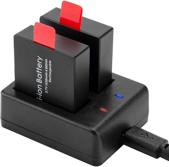 Action Camera Battery Pack, 1350mAh Rechargeable Battery - Image 5