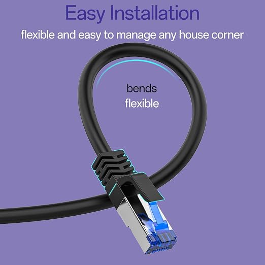 Cat8 Ethernet Cable 75 FT Indoor & Outdoor, Ethernet Cable High Speed 40Gbps - Image 5