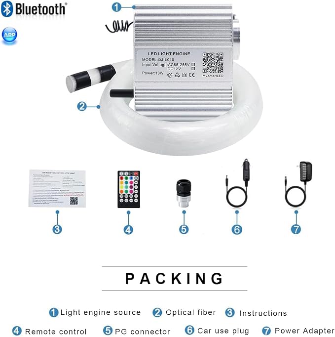 AKEPO Twinkle Fiber Optic Lights kit APP Control - Image 8