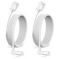 90° Downward Angled Cat 6A Ethernet Ultra Slim Cable 6.6 Feet 2Pack, Flexible by DUTEVOLNS