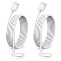 90° Downward Angled Cat 6A Ethernet Ultra Slim Cable 25 Feet 2Pack, Flexible by DUTEVOLNS