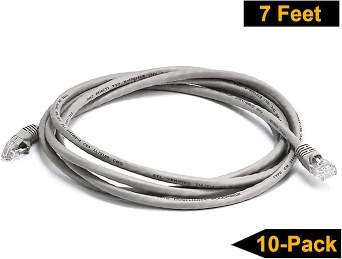 iMBAPrice 7 ' Cat5e Network Ethernet Patch Cable, 10 Pack - Image 4