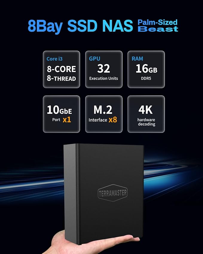 TERRAMASTER F8 SSD Plus NAS - Image 2
