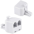 Uvital RJ11 Duplex Wall Jack Adapter Dual Phone Line Splitter Wall Jack Plug 1 by Uvital