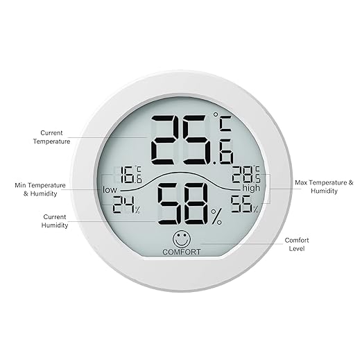SECRUI Hygrometer Thermometer for Room Temperature Humidity Meter Indoor - Image 3