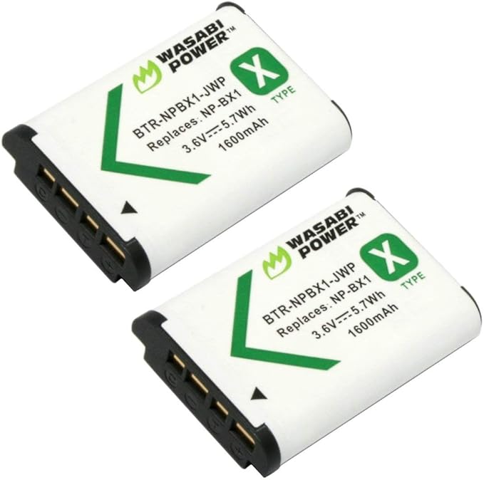 Wasabi Power NP-BX1 Battery for Sony NP-BX1/M8, ZV-1 II, Cyber-Shot DSC-HX95 by WasabiPower