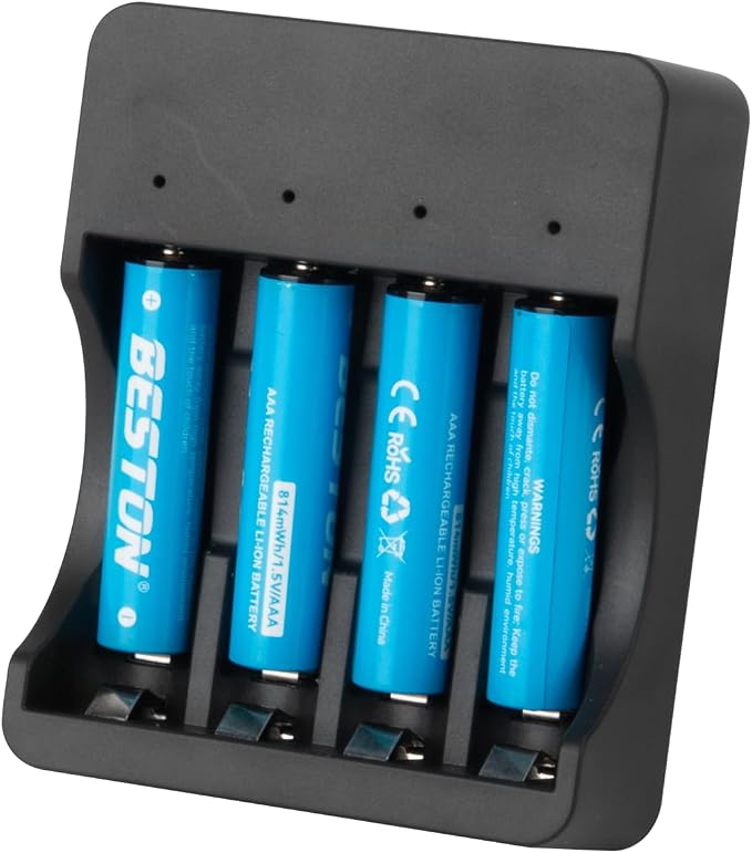 BESTON Rechargeable Lithium AAA Batteries by BESTONPOWERUS