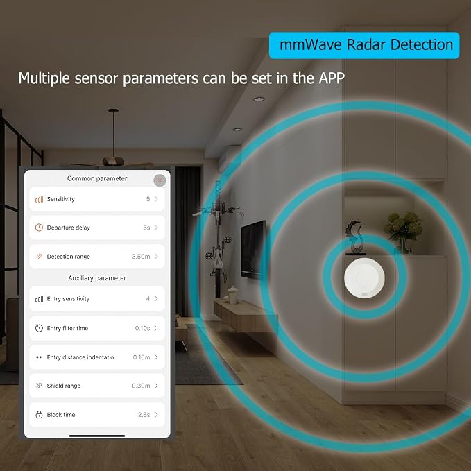 Presence Sensor, WenzhiIoT Smart Motion Sensor WiFi 5.8 GHz Radar MmWave - Image 3
