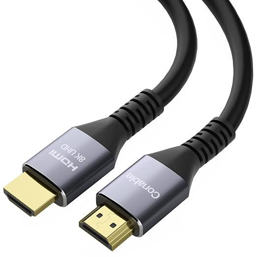 HDMI® Cable, Heavy-Duty 8K HDMI® Cable 25FT, 48Gbps Ultra HD Cord, Supports by Conable
