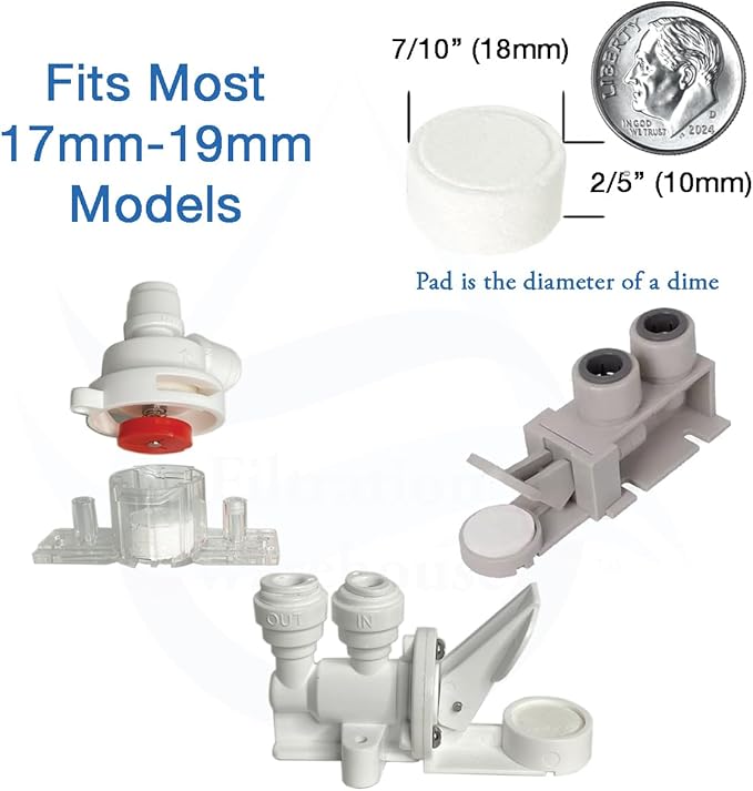 18mm 10, 25 and 50 Pack Leak Stop Valve Replacement Pads, US Company! Support - Image 3