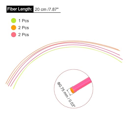 MECCANIXITY Fiber Optic Rods PMMA 0.75mmx20cm - Image 2
