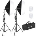 UBeesize Softbox Photography Lighting Kit, 27” x 20” Continuous Lighting Kit by UBeesize