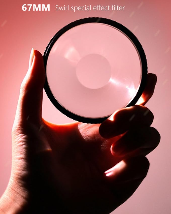 Camera Vortex Effect Filter, 67MM Prism Film Special Effects Glass Lens - Image 2