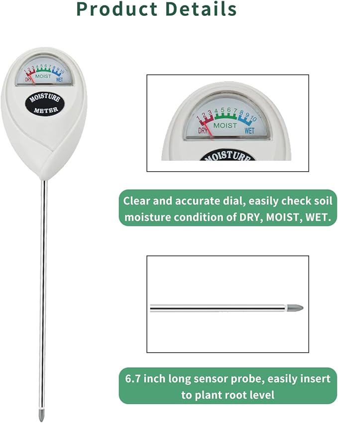 Censinda Soil Moisture Meter, 2 Pack Soil Moisture Monitor - Image 4