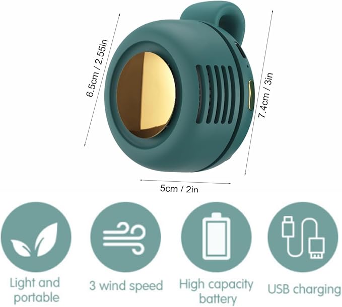 Portable Silent Mini Bladeless Fan Clip On, Mini Clip On Fan - Image 2