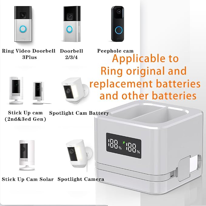 2 Pack Upgraded, Batteries Charger, A Charger Compatible - Image 2