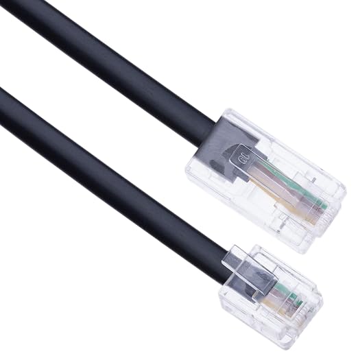 5m RJ11 to RJ45 Cable Ethernet Modem Data Telephone ASDL Patch Lead Broadband - Image 3