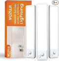 Under Cabinet Motion Sensor Lighting: 10 Inch Dimmable Rechargeable Lights by Vozuji