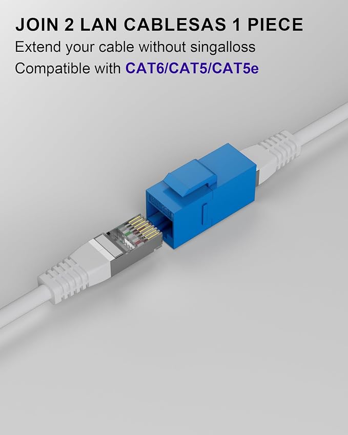 40 Pack RJ45 Coupler, Ethernet Coupler, RJ45 Keystone Jack Cat6 Coupler Female - Image 6
