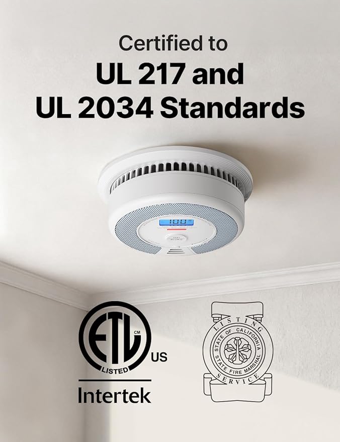 X-Sense Smoke Detector Carbon Monoxide Alarm Combo, 10-Year Non-Replaceable - Image 2