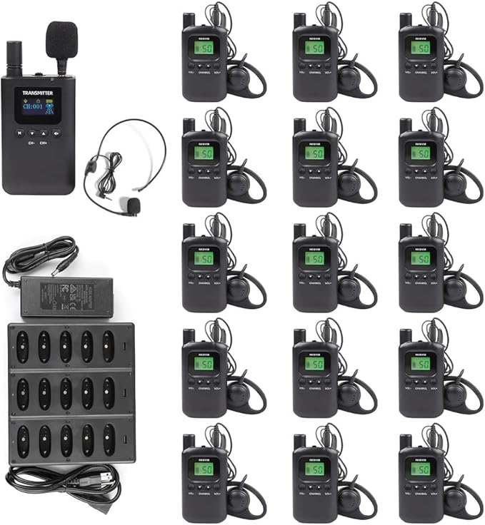 AGJ Wireless Tour Guide System, Tour Guide Headsets, Tour Guide Microphone 1 by AGJ