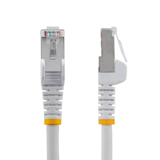 StarTech.com 75ft White CAT6a Ethernet Cable, Snagless RJ45, 100W PoE++ - Image 2