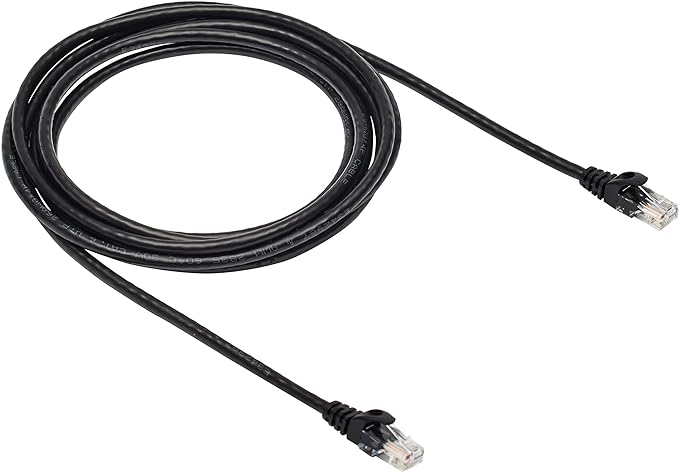 Amazon Basics RJ45 Cat 6 Ethernet Patch Cable, 10Gbps High-Speed, 10 Foot by AmazonBasics