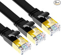 CAT 8 Ethernet Cable, 15ft 3 Pack High Speed 40Gbps 2000MHz Flat SFTP Network by Yauhody