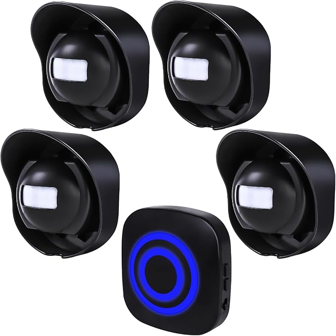 Driveway Alarm-328ft Long Range Wireless Driveway Alarm Weatherproof Outdoor by Shaogax