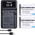 Tectra 2-Pack NP-BK1 Battery and LED USB Charger by Unknown