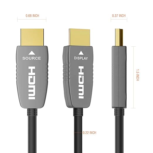 RUIPRO 8K HDMI 2.1b Fiber Optic Cable CL2 Rated 330 Feet 48Gbps 8K60Hz 4K120Hz - Image 7