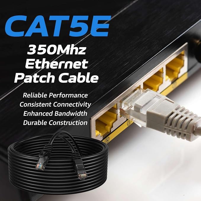 Cables Direct Online Cat5e 25FT Network Ethernet Patch Cable, 350Mhz Internet - Image 2