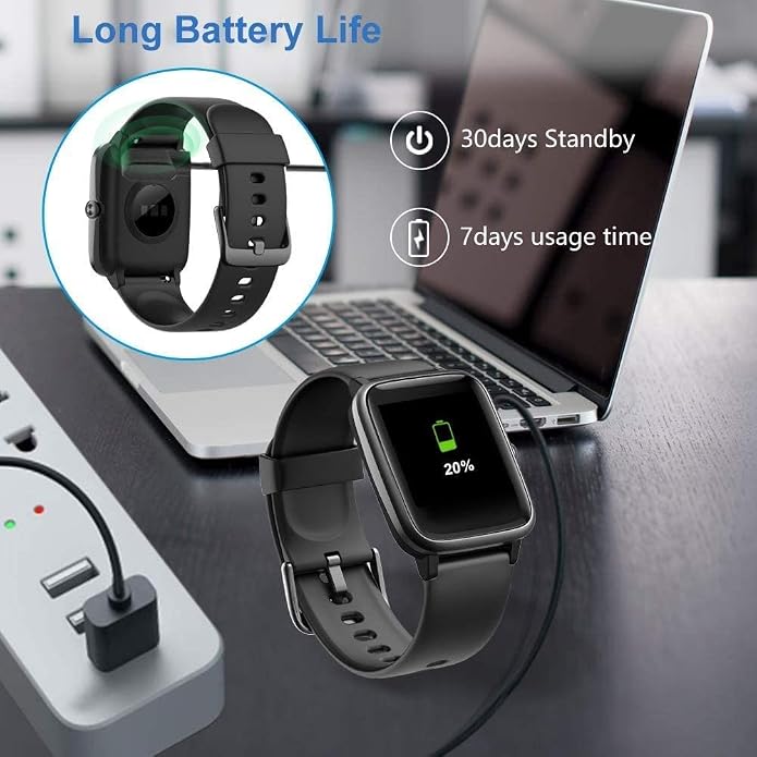 Lamshaw Compatible with TOOBUR IDW16 Smart Watch Charger, Magnetic USB Cable - Image 7