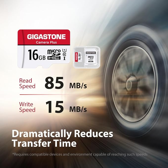 GIGASTONE 16GB Micro SD Card 10-Pack, Camera Plus, MicroSDHC Memory Card - Image 2