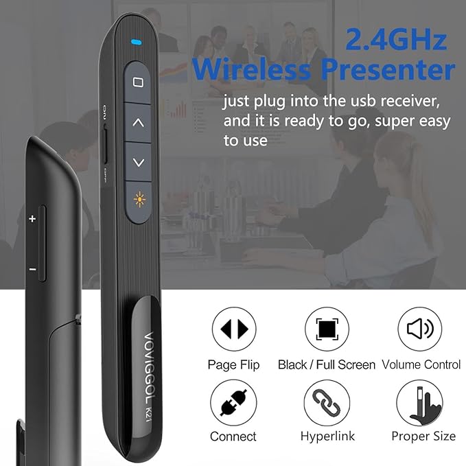 VOVIGGOL USB/Type-C 2 in 1 Presentation Clicker - Image 3