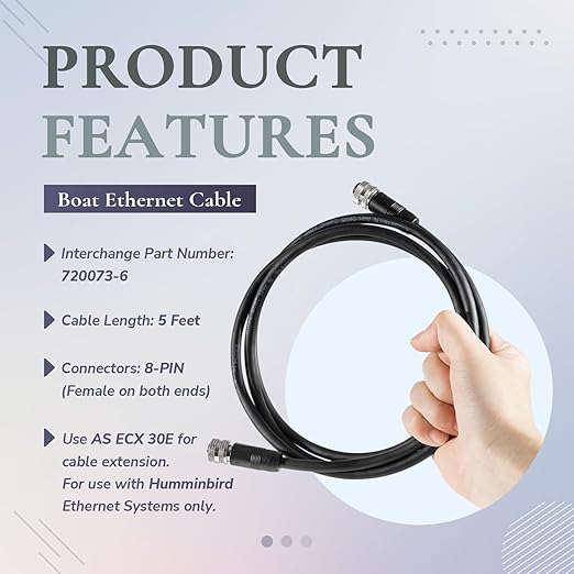 720073-6 Ethernet Cable AS EC 5E, 5-Foot Ethernet Cord, - Image 3