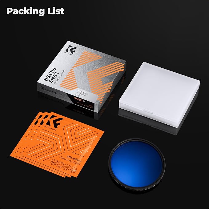 K&F CONCEPT 52mm Variable ND Lens Filter ND2-ND400 18 Multi-Layer Coatings - Image 7