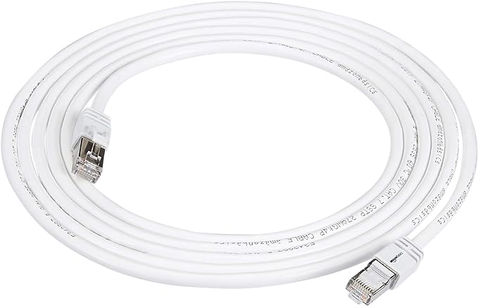 Amazon Basics RJ45 Cat 7 Ethernet Patch Cable, 10Gbps High-Speed, by AmazonBasics