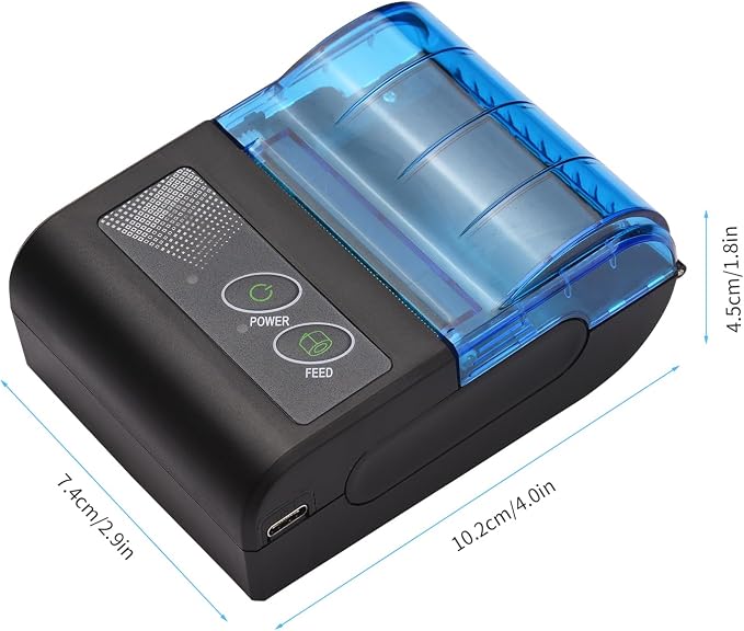 Thermal Printer, Mini Thermal Receipt Printers, Portable USB Receipt Bill - Image 2