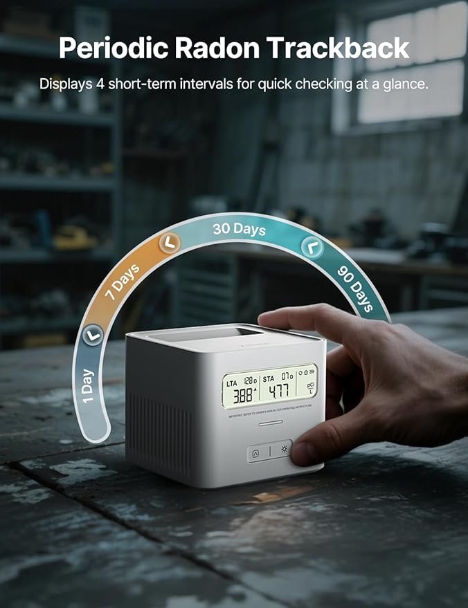 X-Sense Radon Detector for Home, Zero Lab Fees, No Installation Required - Image 3