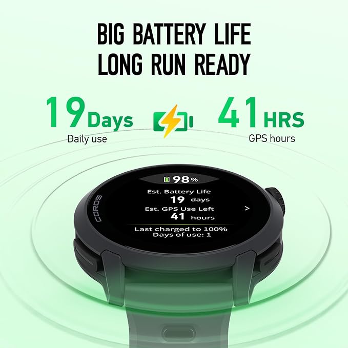 COROS PACE 4 Ultralight Sport GPS Watch, 1.2" AMOLED Touchscreen, 19 Days of - Image 4