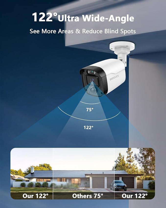 5MP Wired Security Camera System Outdoor, 16CH DVR - Image 2