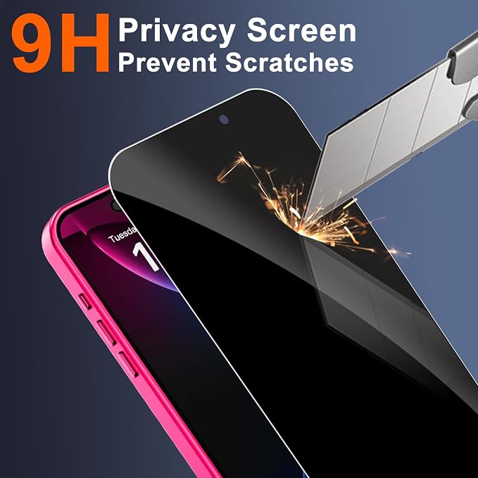 for iPhone 14 Pro Case with Privacy Screen Protector and Camera Protection - Image 8