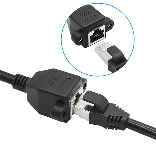 90 Degree Cat6 Ethernet Extension Cable 1FT, Left Angle RJ45 Male to Female - Image 4