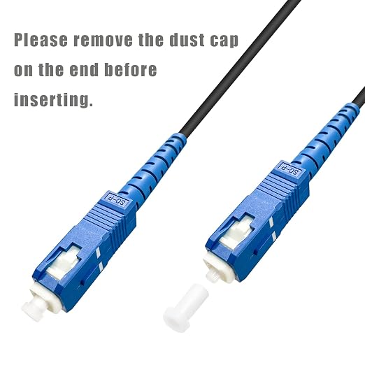 50ft SC to SC Fiber Optic Patch Cable, Outdoor Armored Single Mode SC/UPC to - Image 5